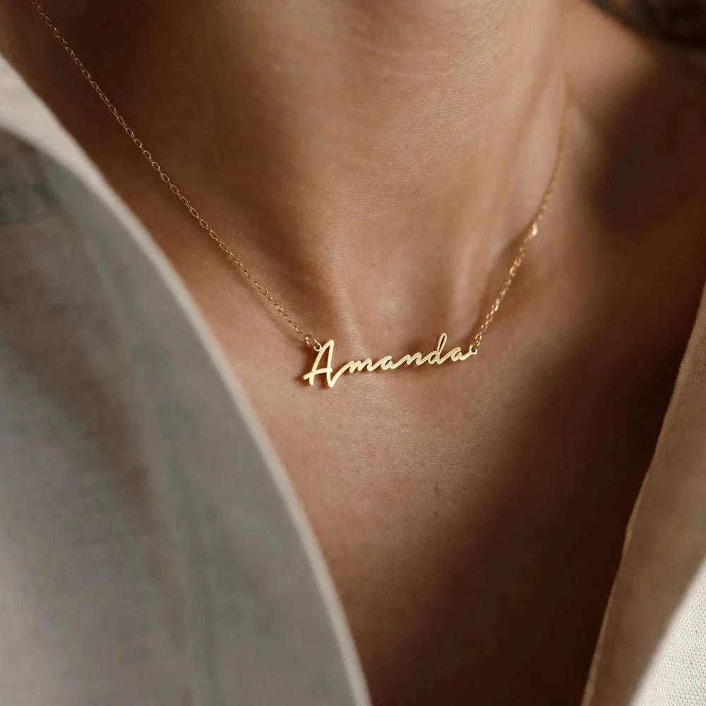 Custom Name Necklace - Gold