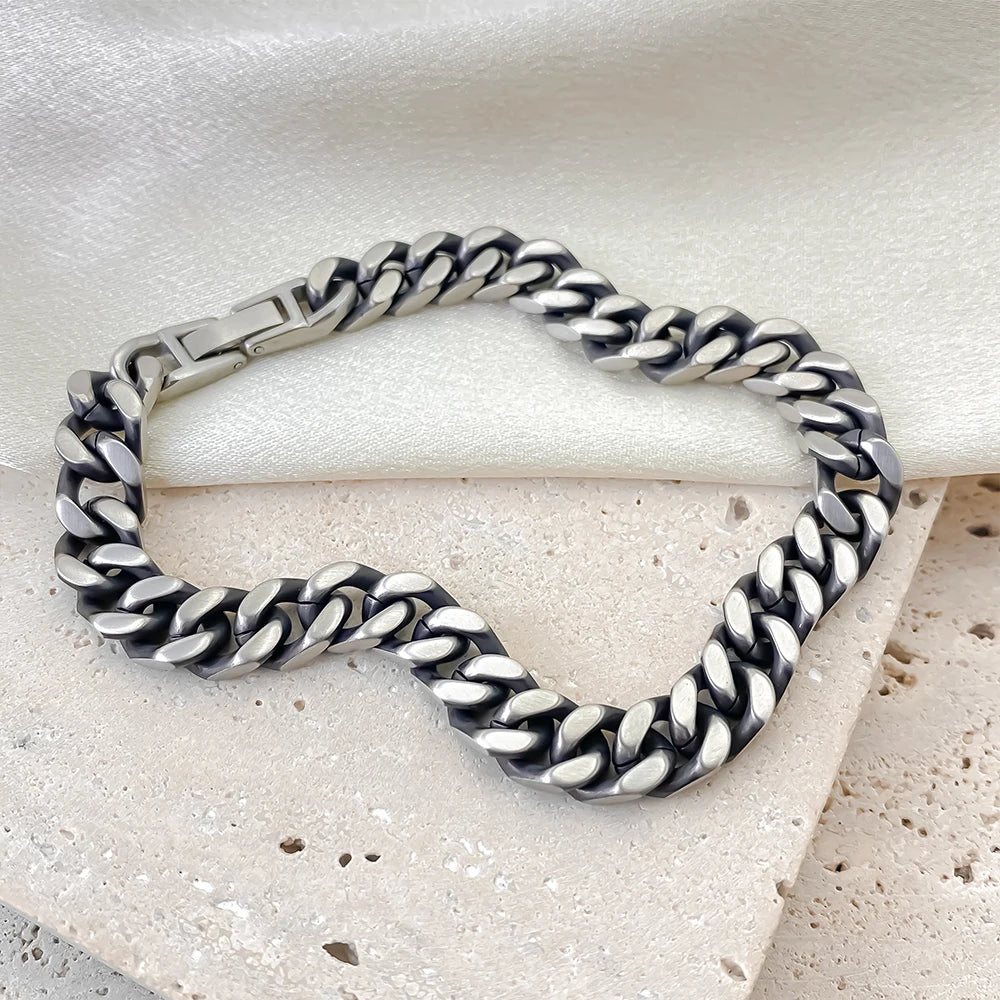 Heavy Cuban Bracelet 9MM - Silver
