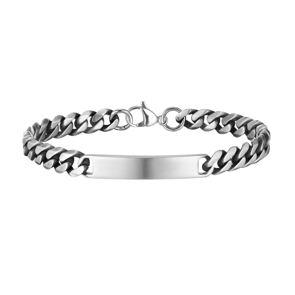 Custom Cuban Bracelet - Silver - BRAVAN Custom Cuban Bracelet - Silver  (Store description)