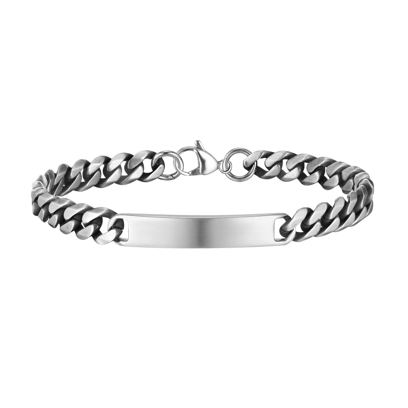 Custom Cuban Bracelet - Silver - BRAVAN Custom Cuban Bracelet - Silver  (Store description)