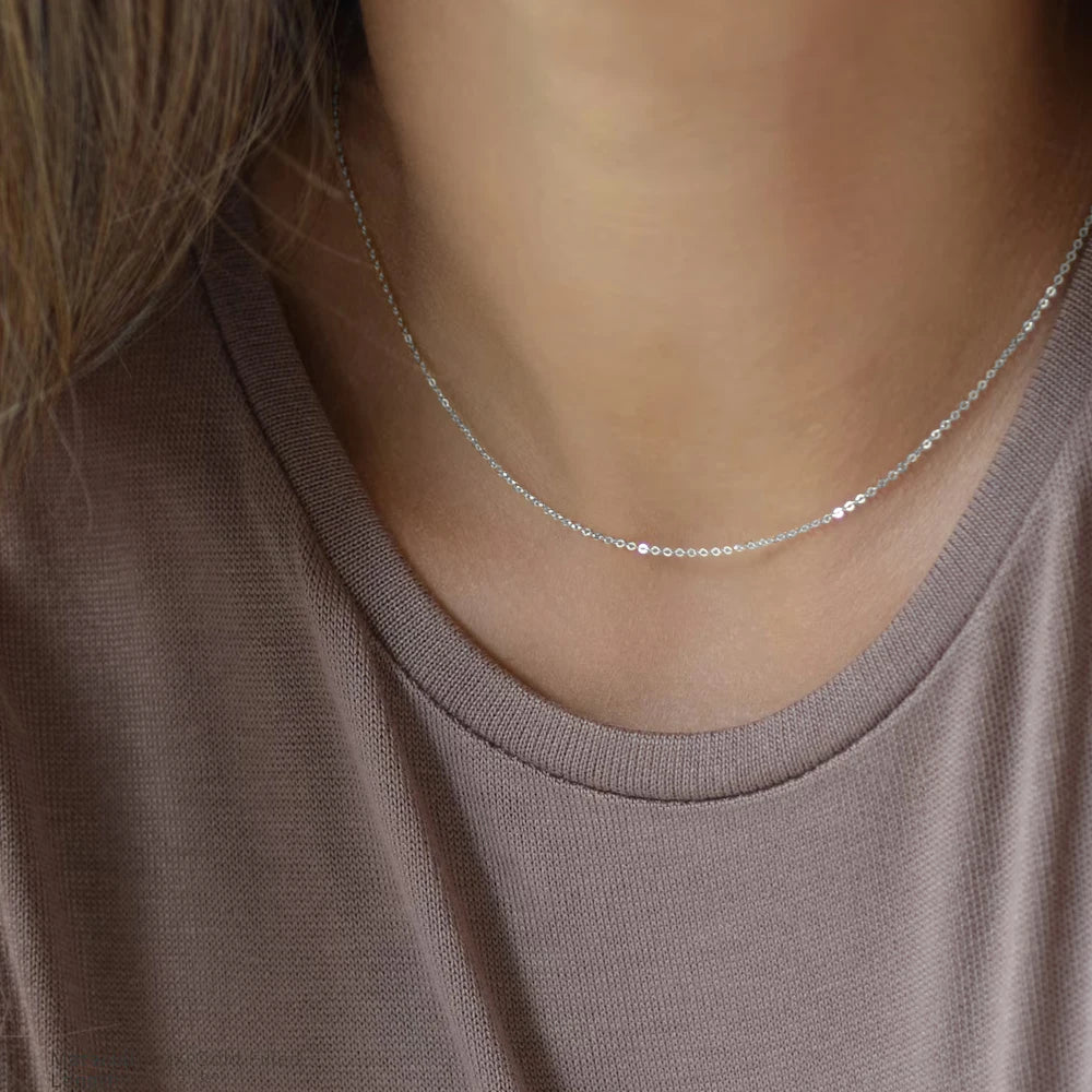 Fine Link Necklace - Gold