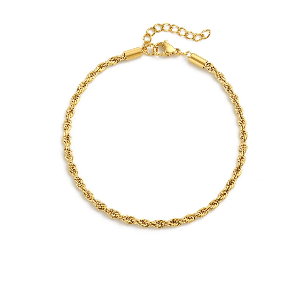 Rope Anklet - Gold