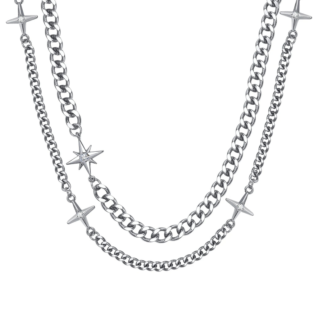 Star Necklace - Silver - BRAVAN Star Necklace - Silver  (Store description)