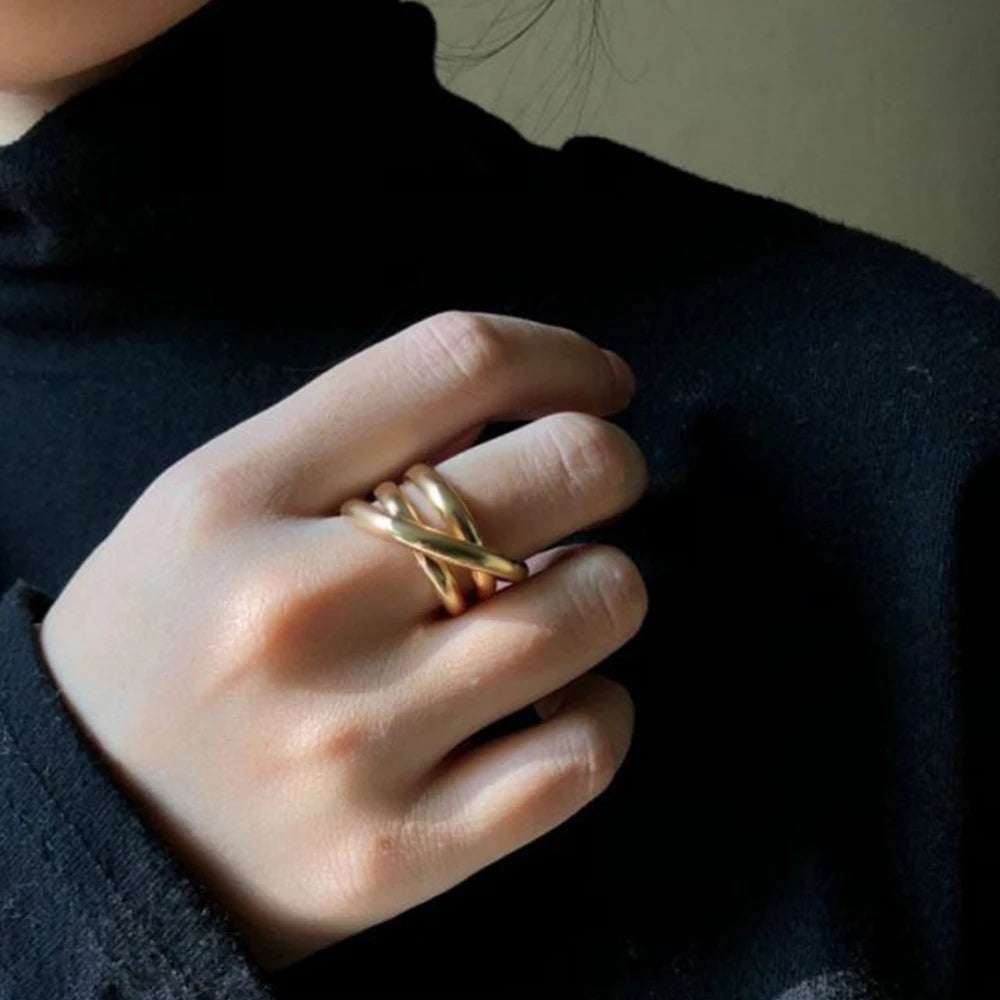Wide Band Ring - Gold