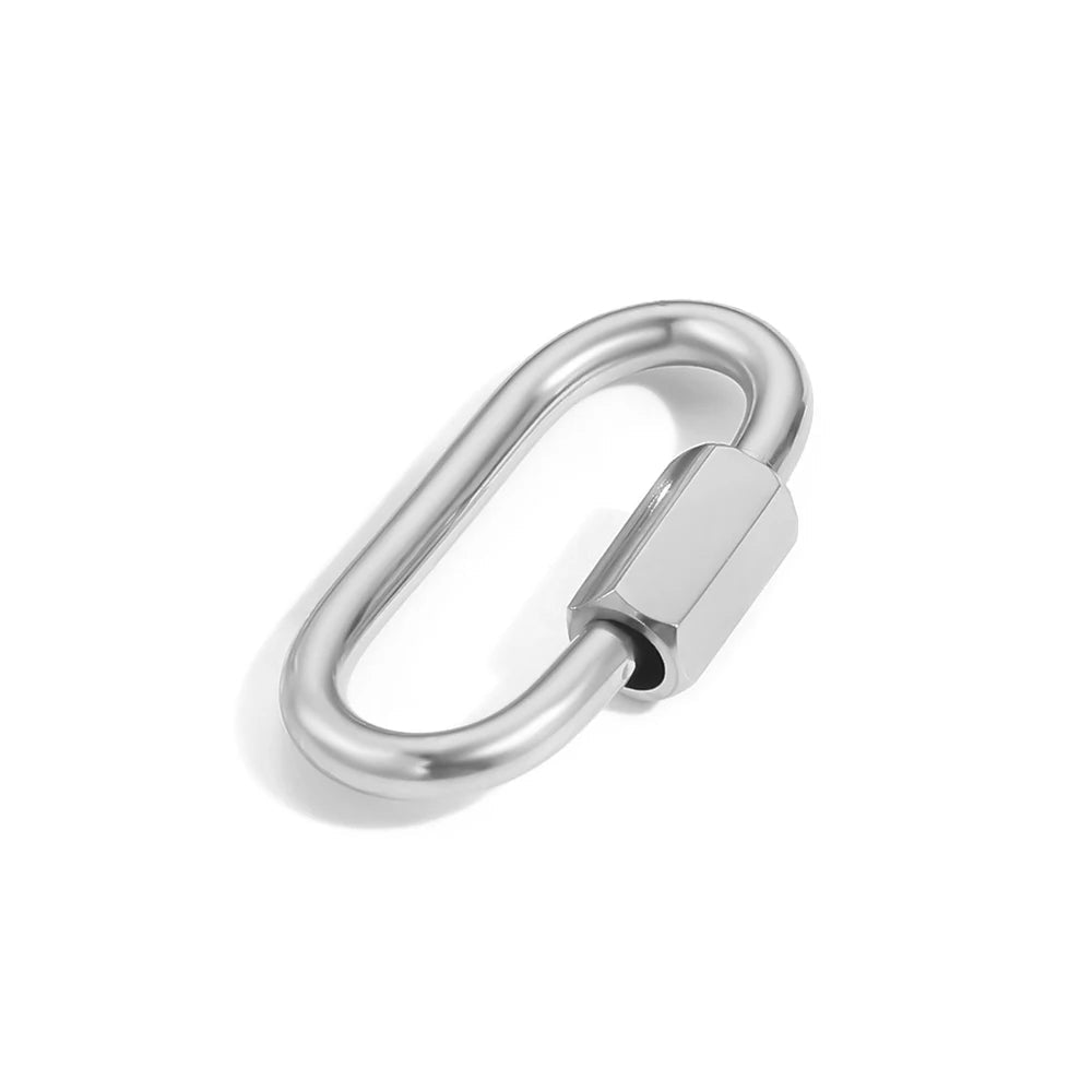 Carabiner Lock Pendant - Gold