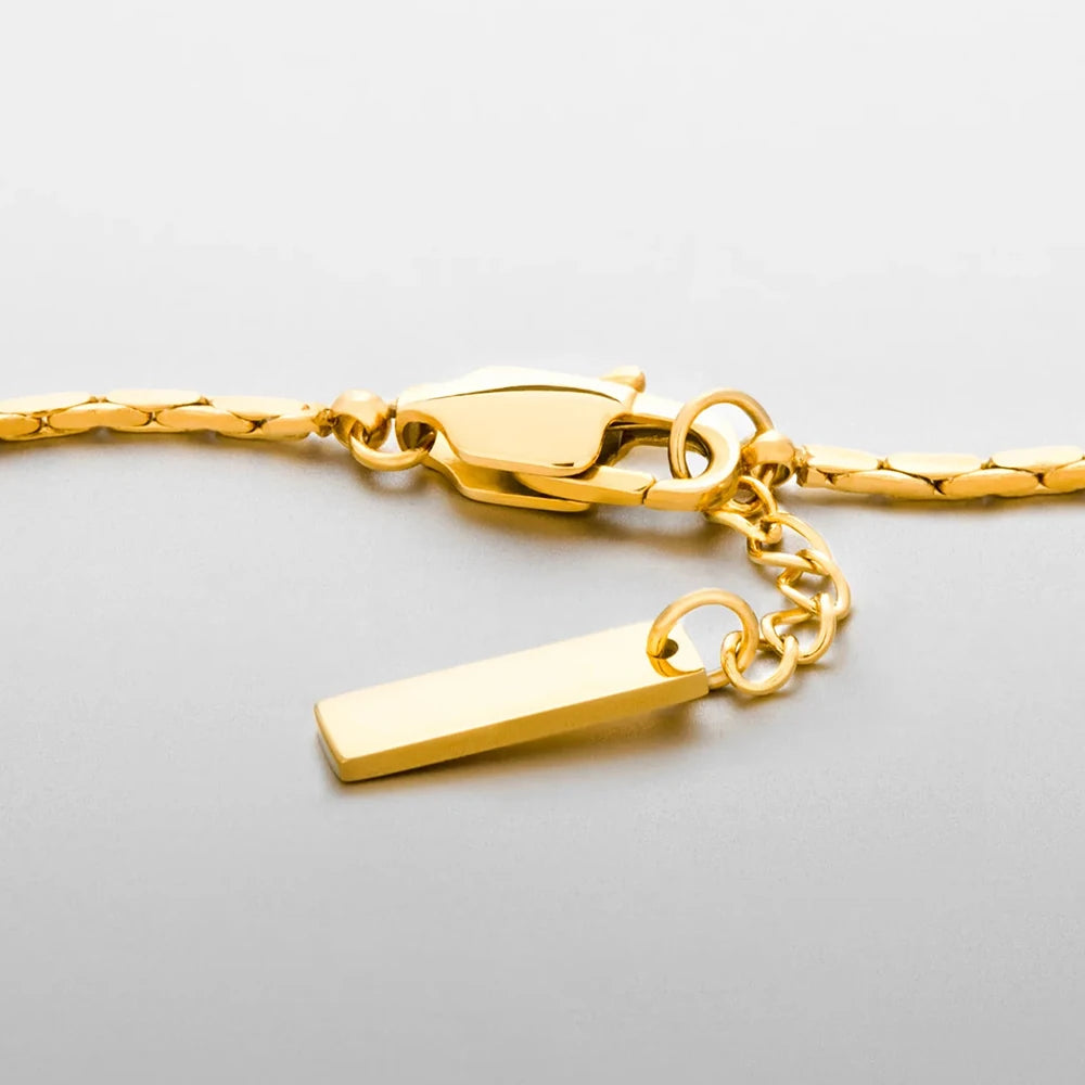 Wire Chain Bracelet - Gold - BRAVAN Wire Chain Bracelet - Gold  (Store description)
