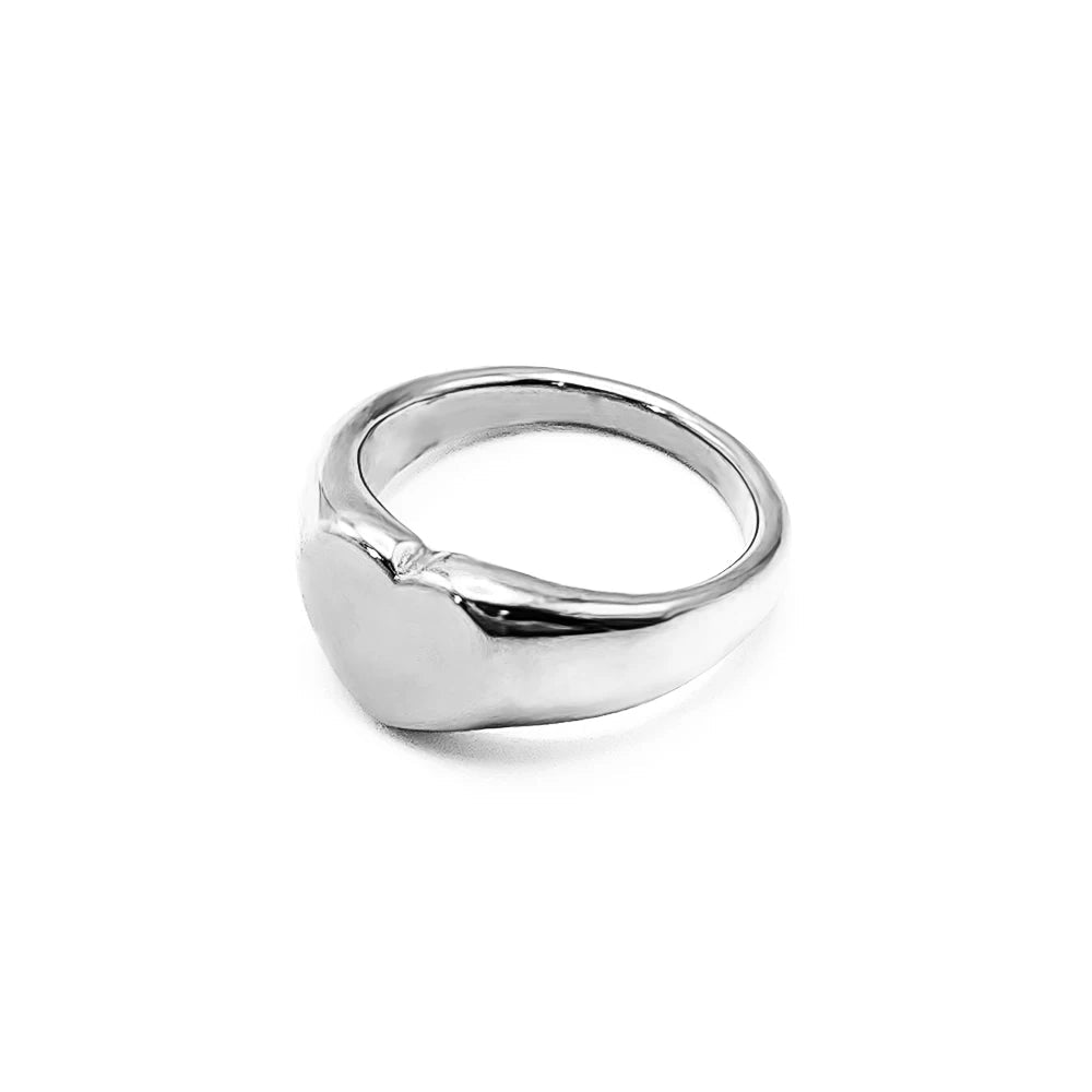 Heart Band Ring - 18k Gold