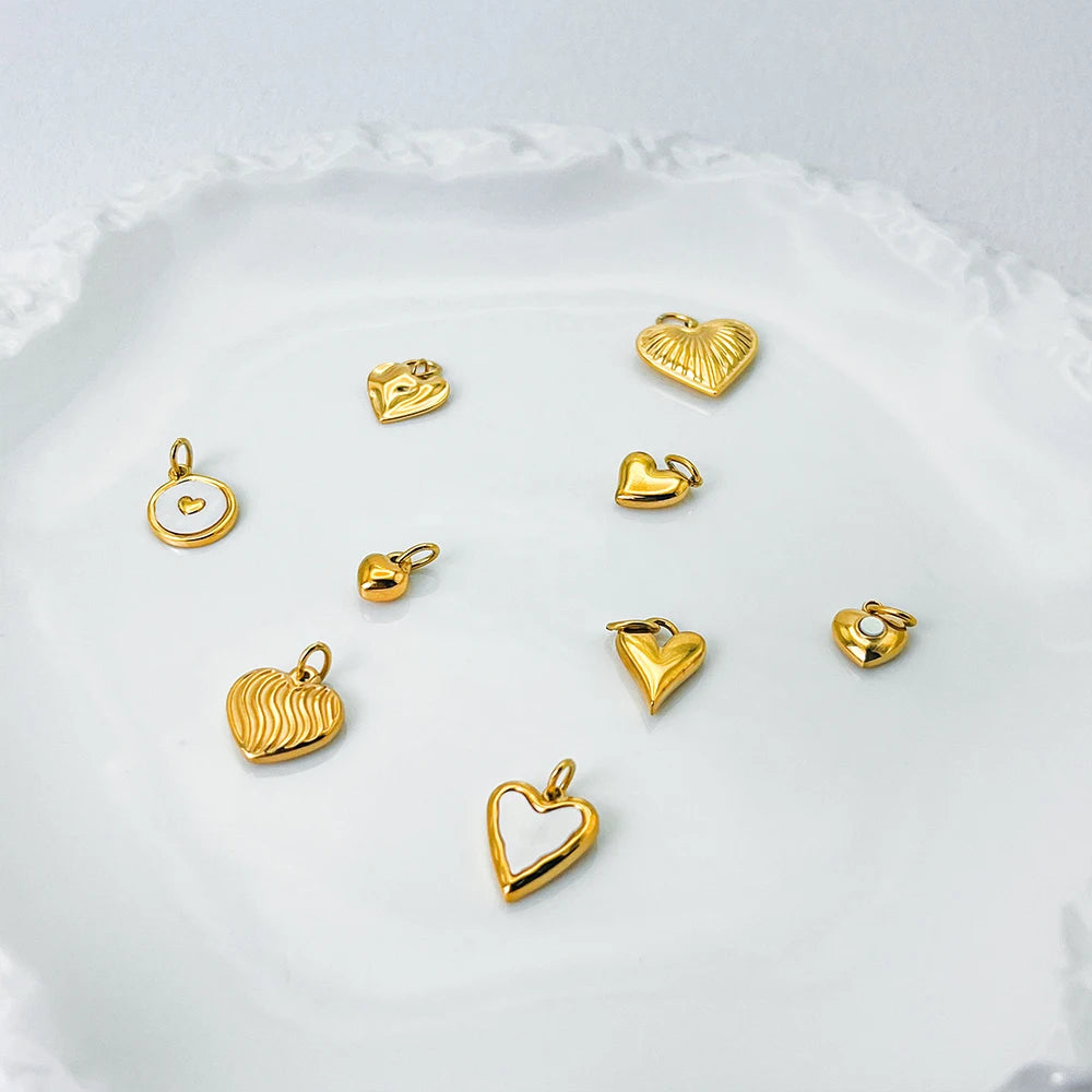 Heart Pendants -Gold