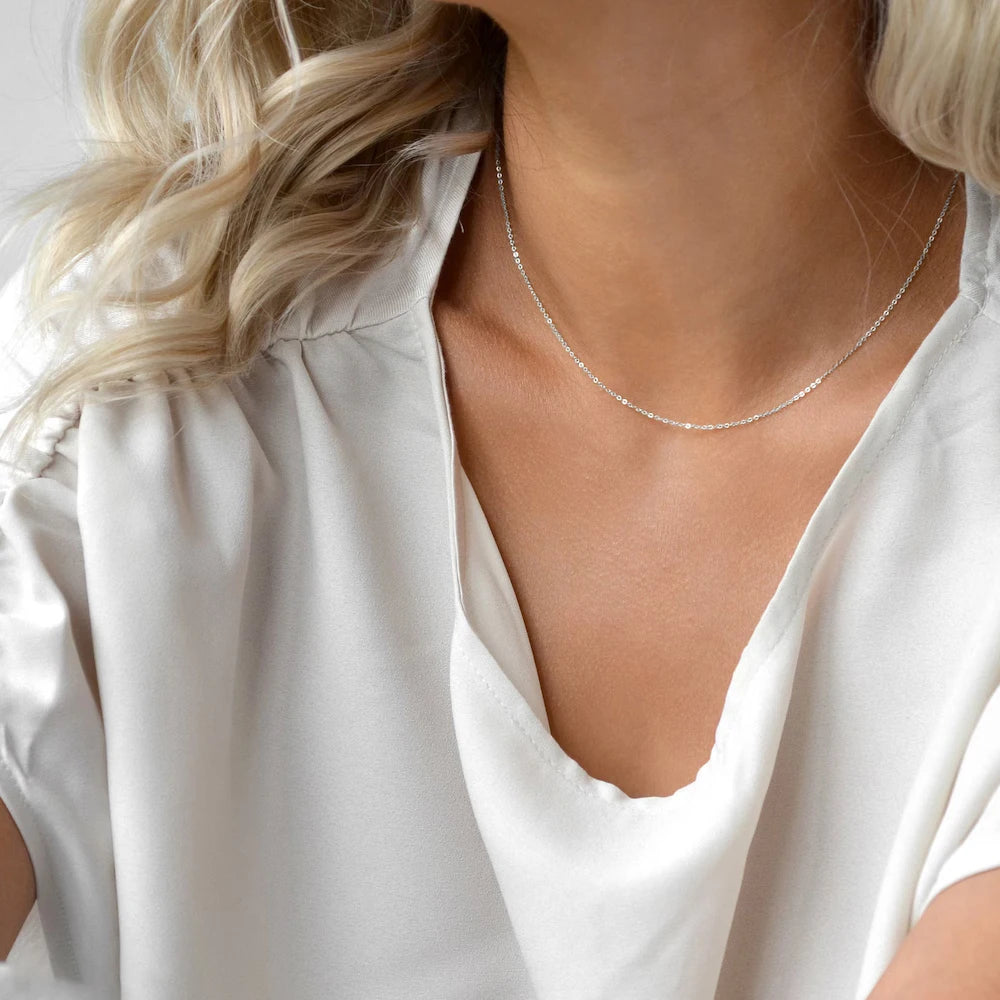 Fine Link Necklace - Gold