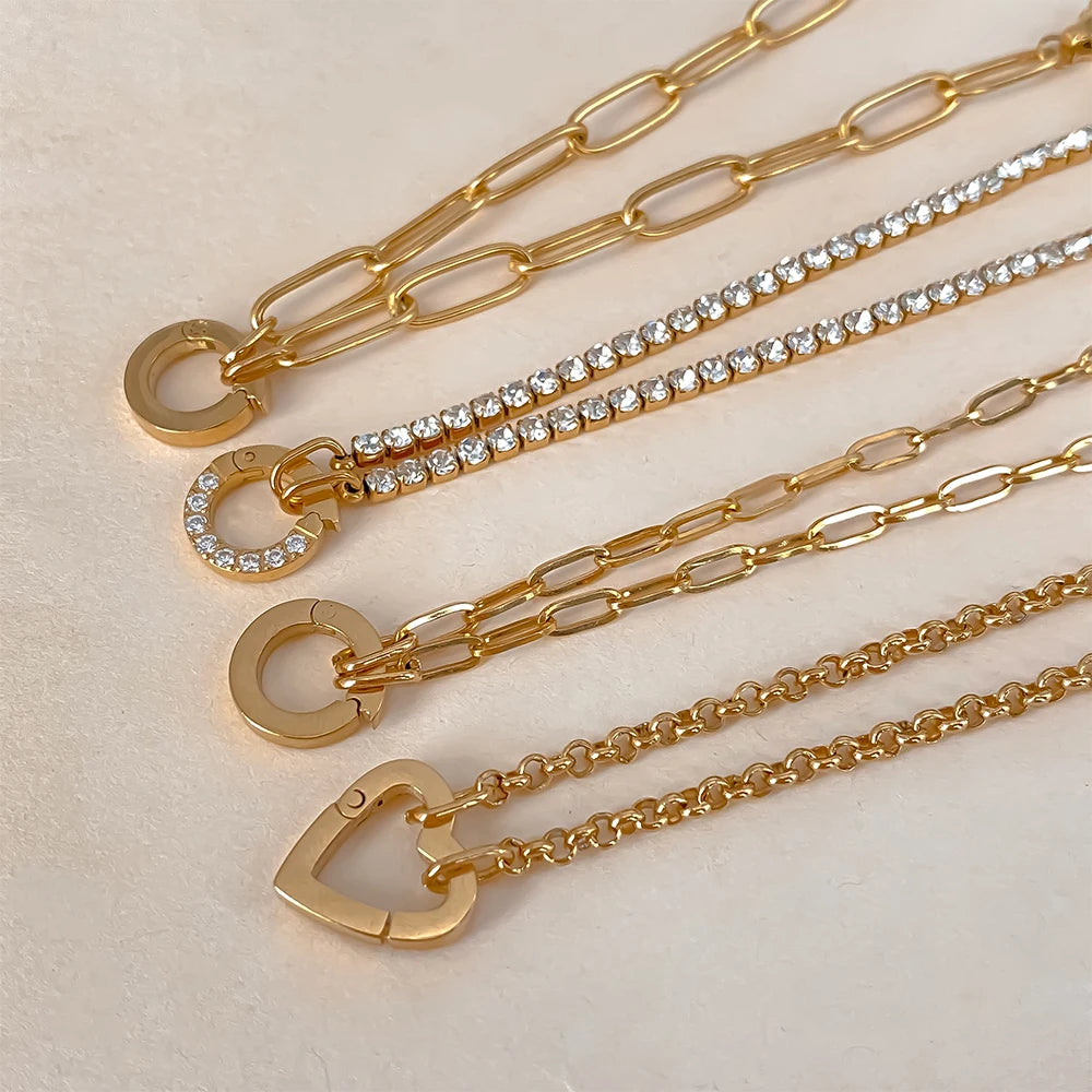 Charm Pendant Bracelet - Gold