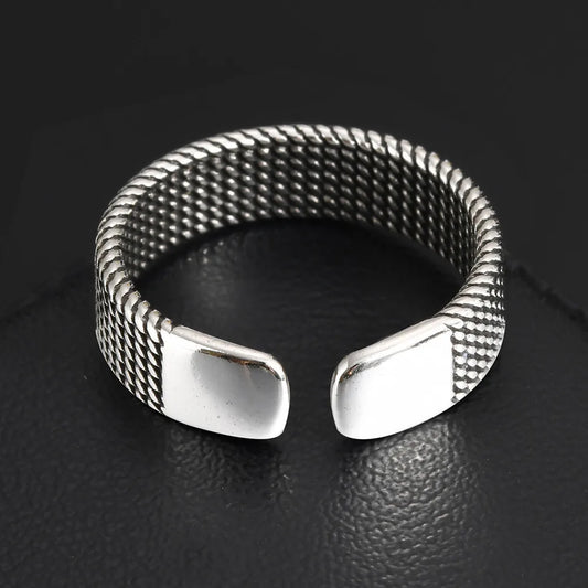 Woven Ring - Silver - BRAVAN Woven Ring - Silver  (Store description)