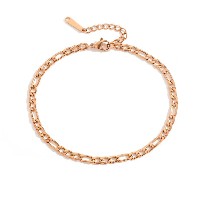 Franco Link Anklet - Gold