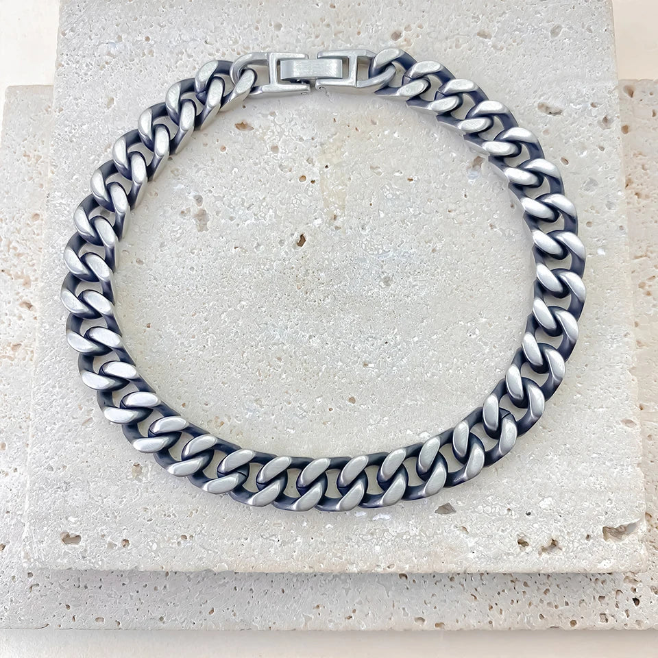 Heavy Cuban Bracelet 9MM - Silver