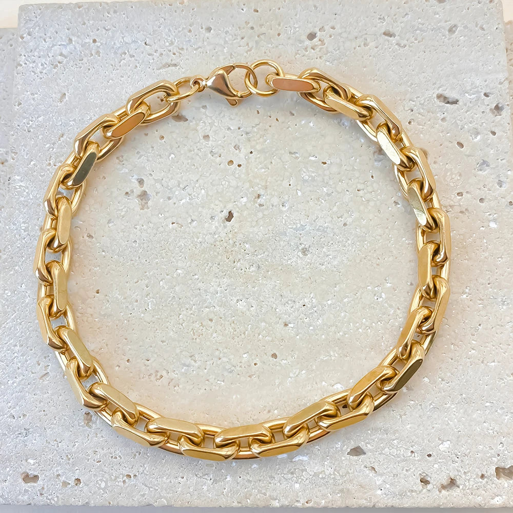 Paperclip Bracelet - Gold