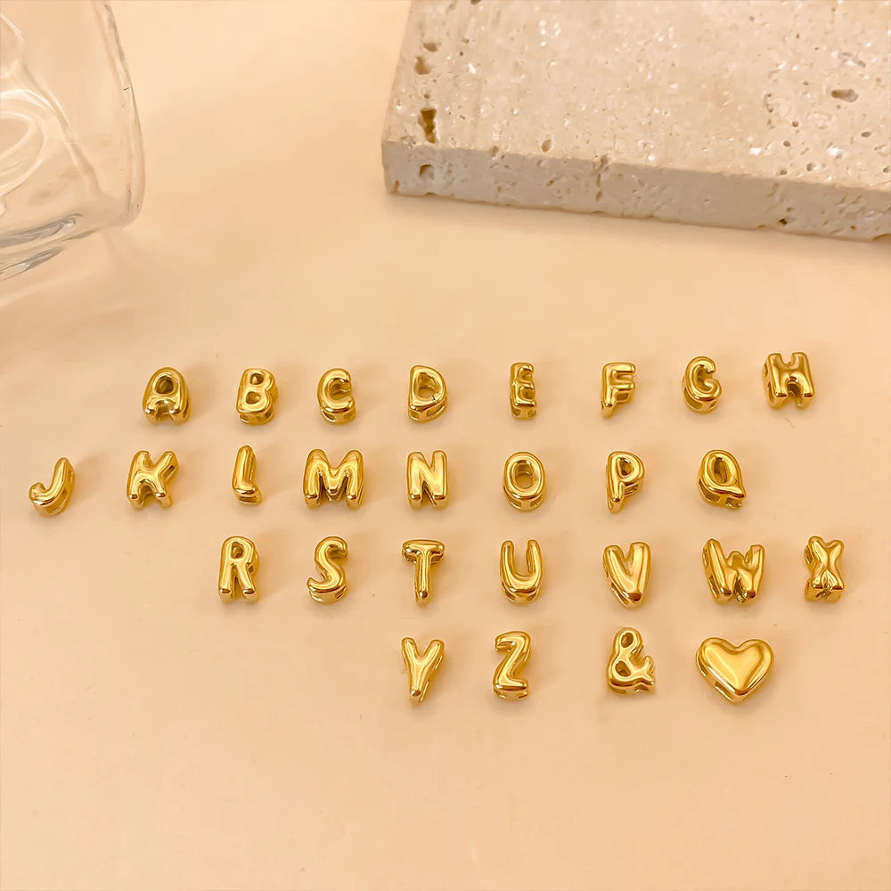 3D Bubble Letter Pendants