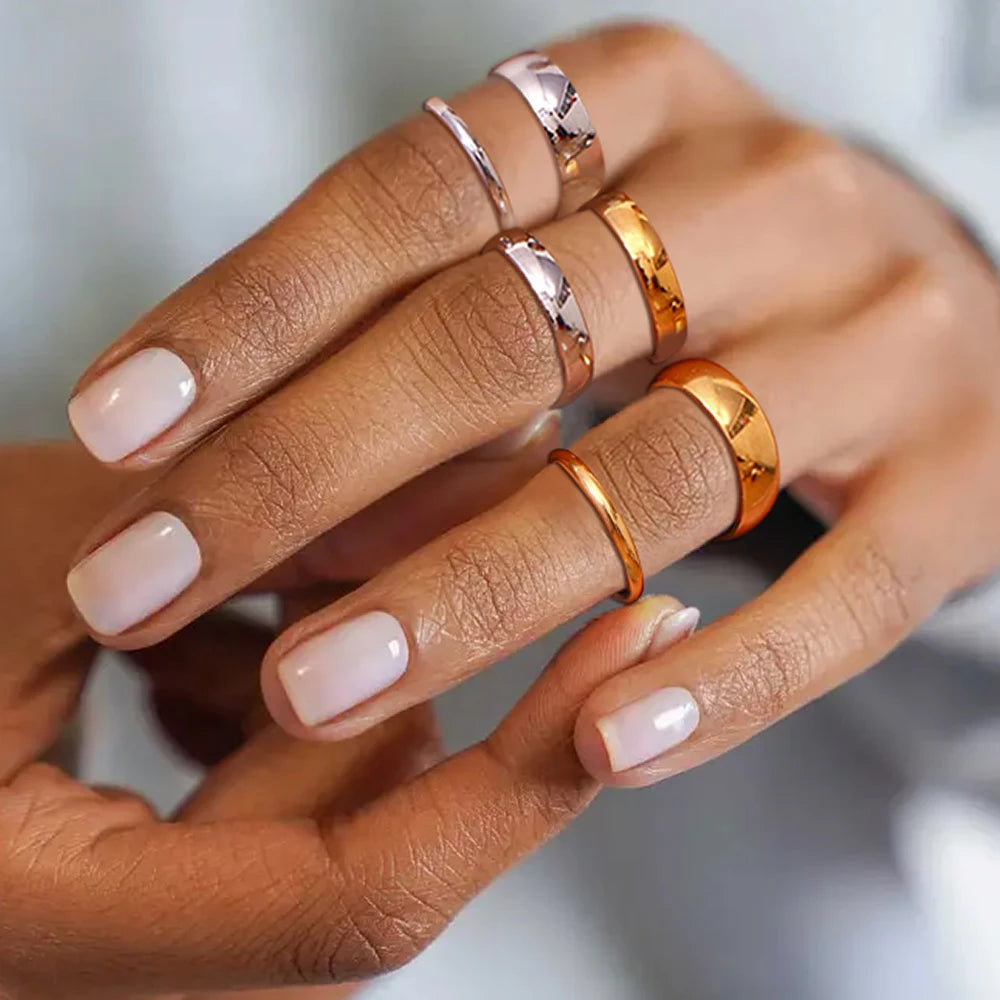 3 Pc Ring Set - Gold