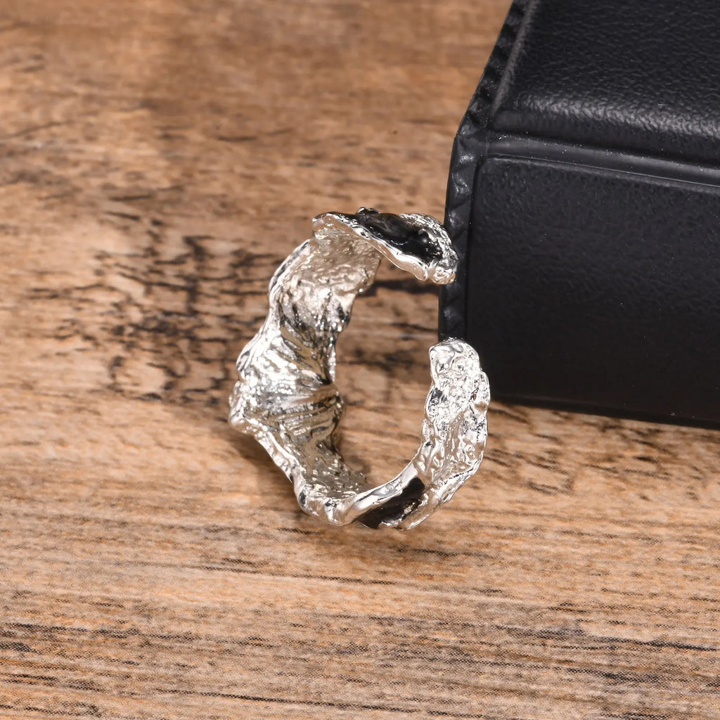 Lava Ring - Silver - BRAVAN Lava Ring - Silver  (Store description)