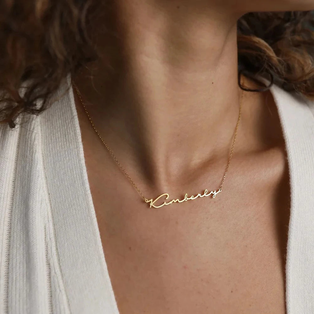 Custom Name Necklace - Gold