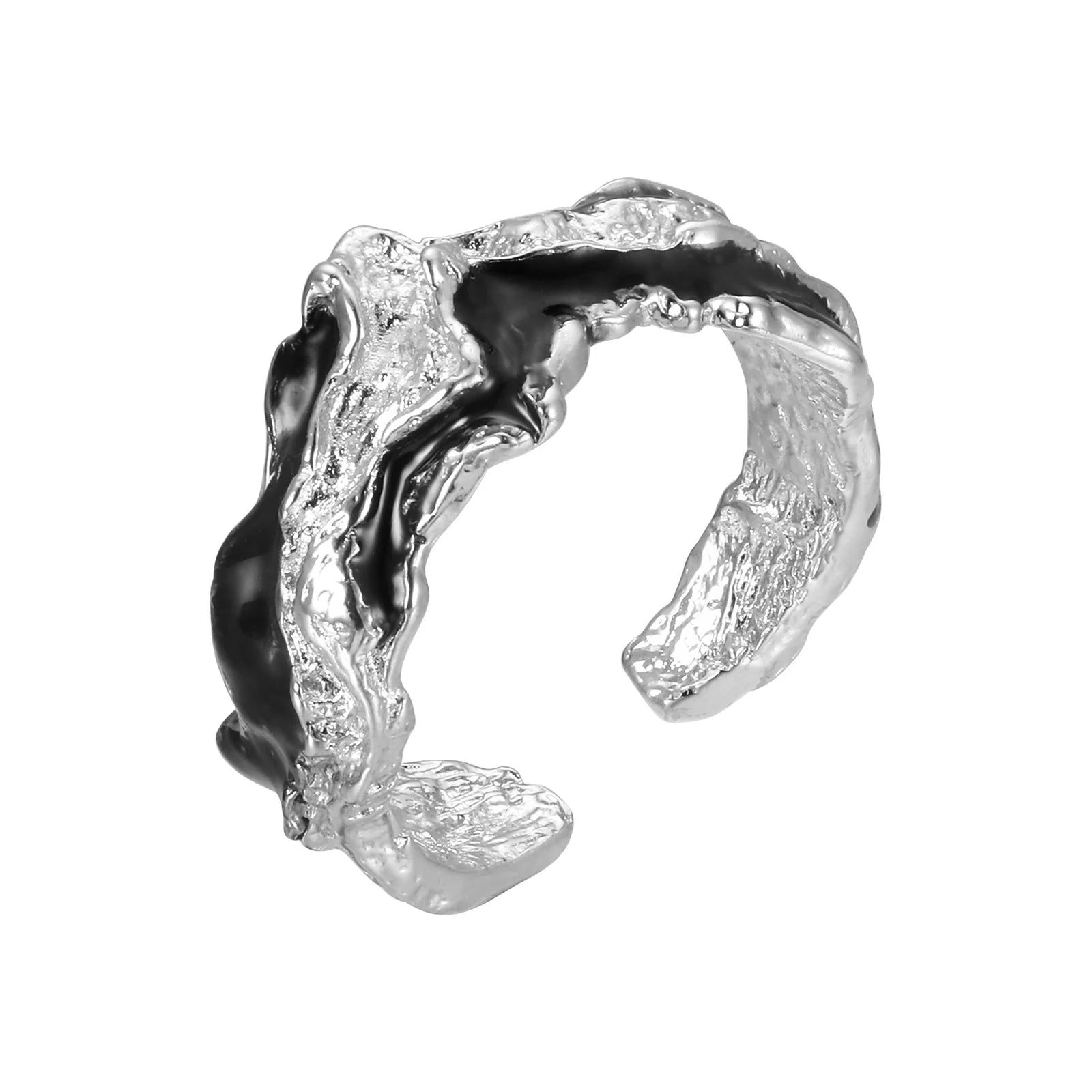 Lava Ring - Silver - BRAVAN Lava Ring - Silver  (Store description)