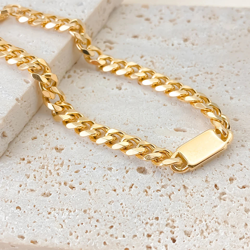 Cuban Bracelet 7MM - Gold