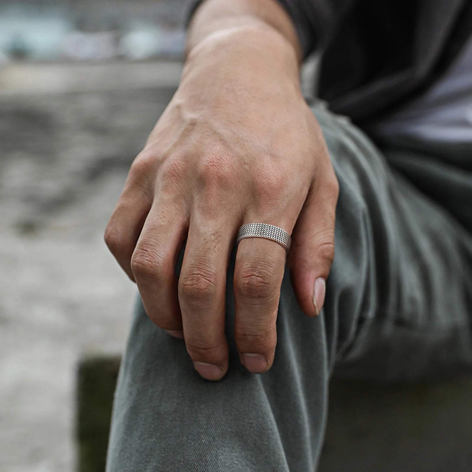 Woven Ring - Silver - BRAVAN Woven Ring - Silver  (Store description)