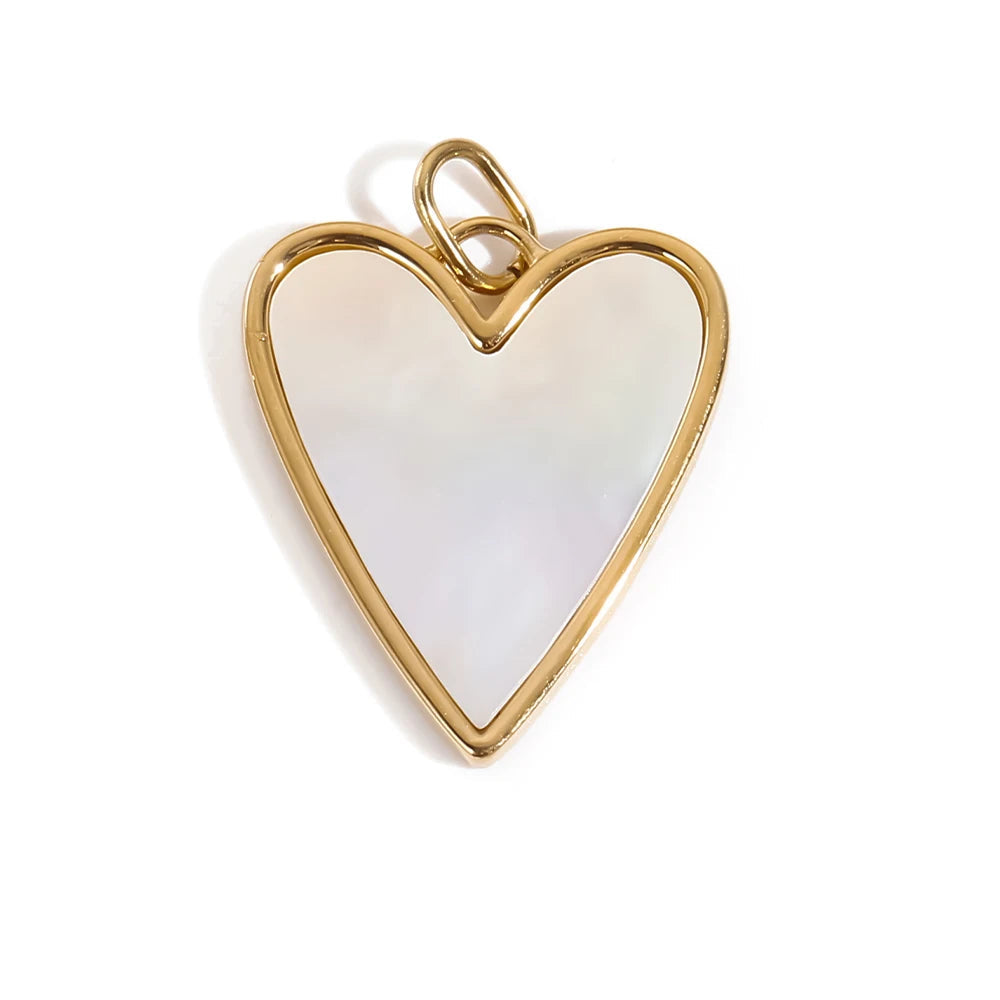 Elegant Heart Pendants - Gold