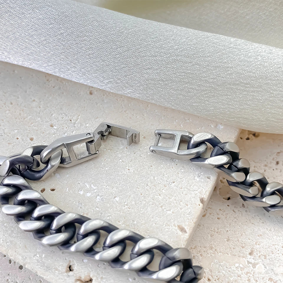 Heavy Cuban Bracelet 9MM - Silver