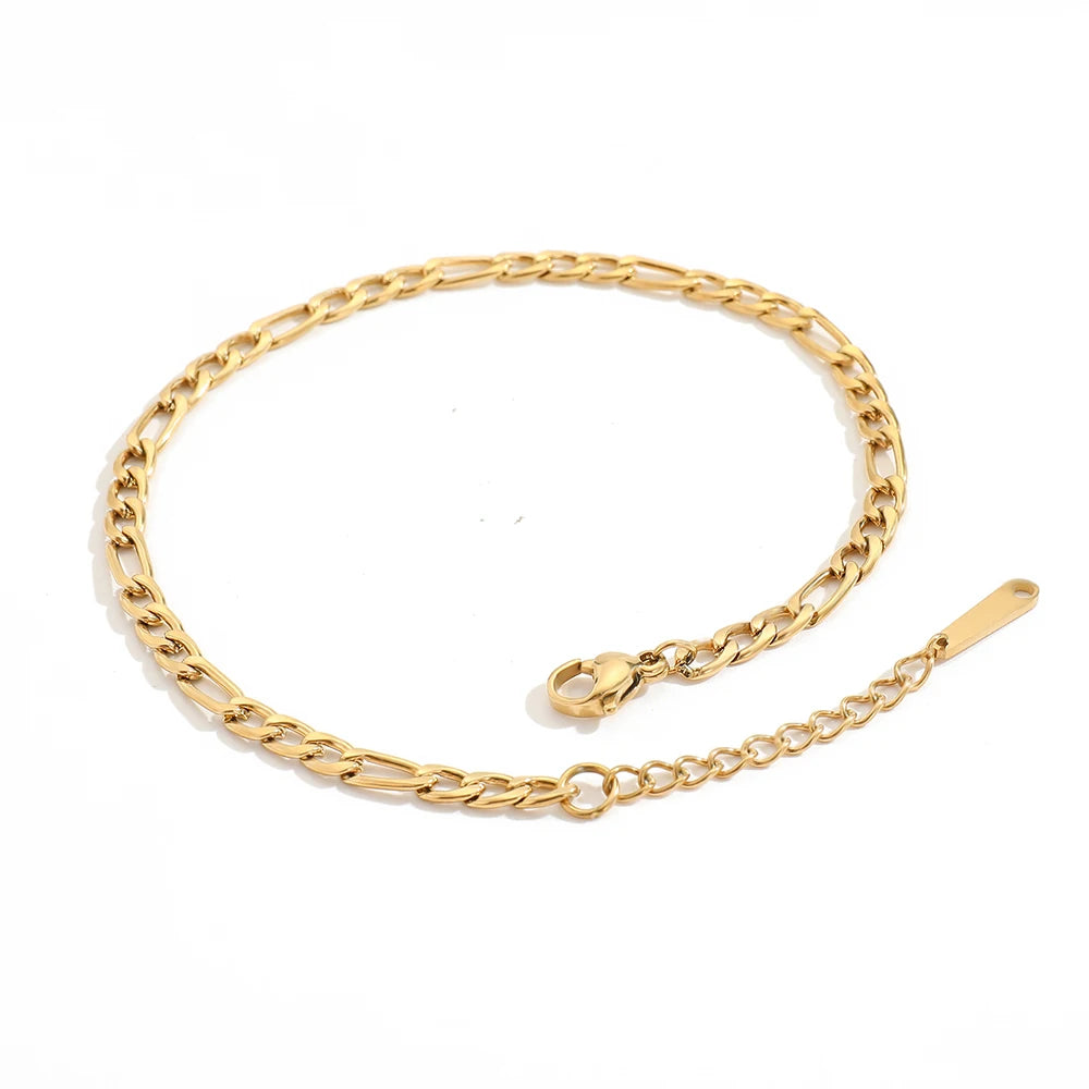 Franco Link Anklet - Gold