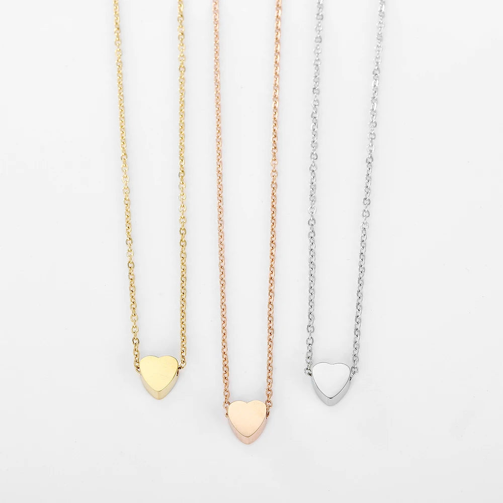 “Whisper of Love” Heart Choker - Gold