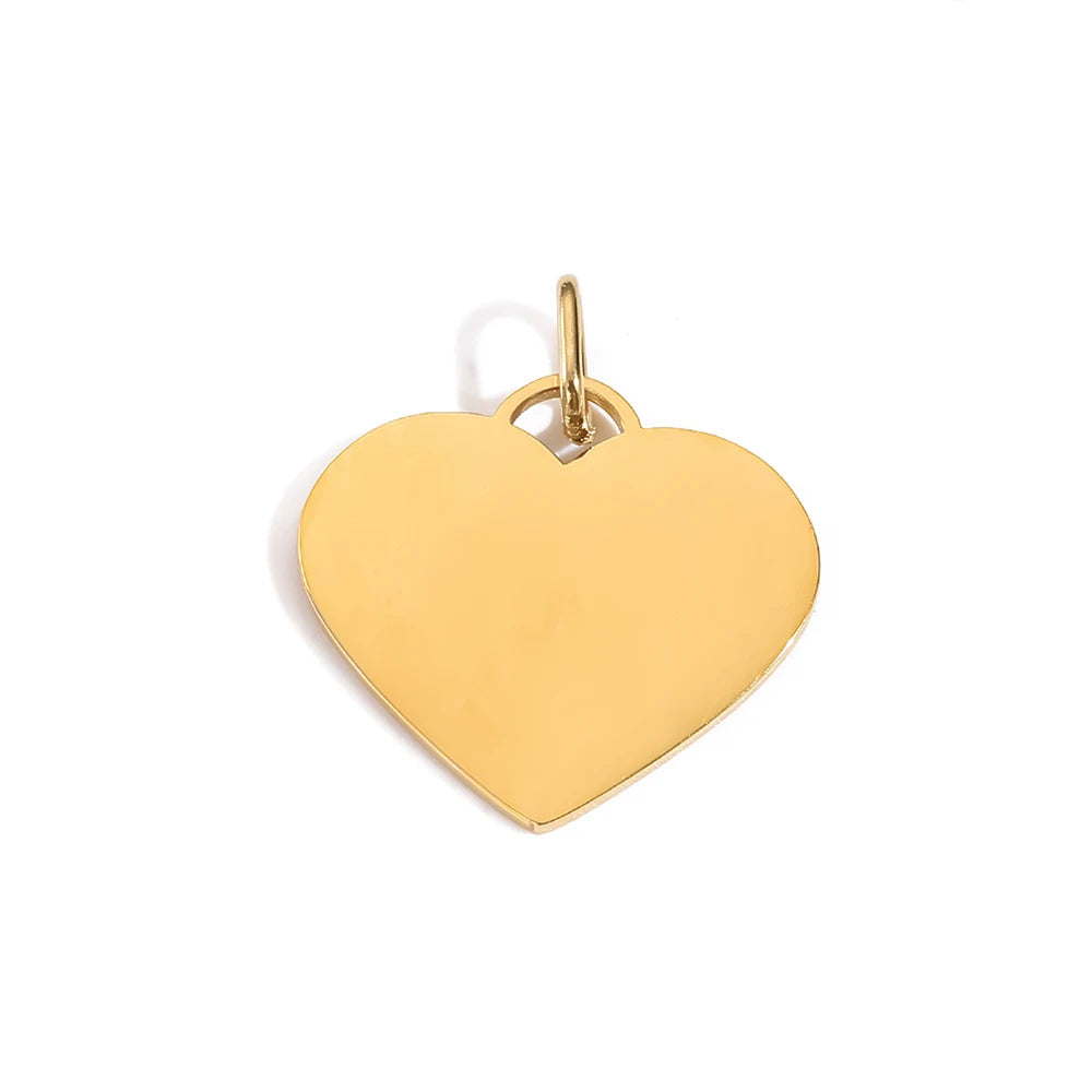Elegant Heart Pendants - Gold