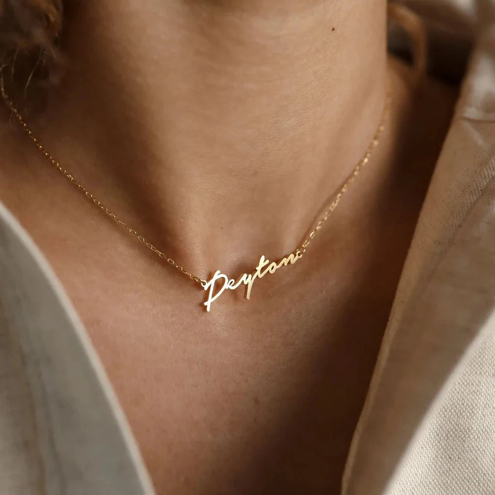 Custom Name Necklace - Gold