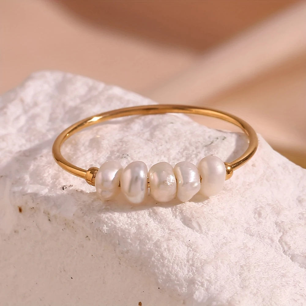 Freshwater Pearl Ring - Gold