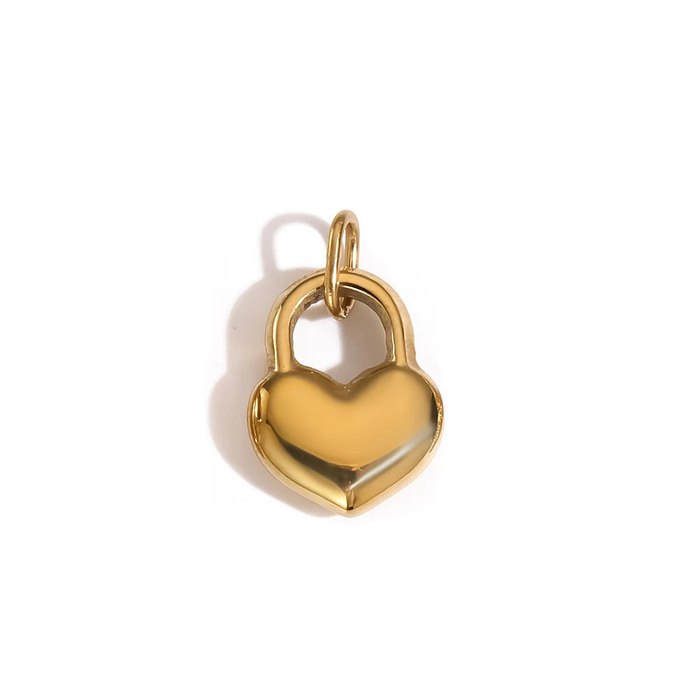 Elegant Heart Pendants - Gold