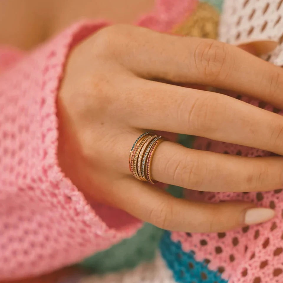 Idiétero Birthstone Ring - Gold