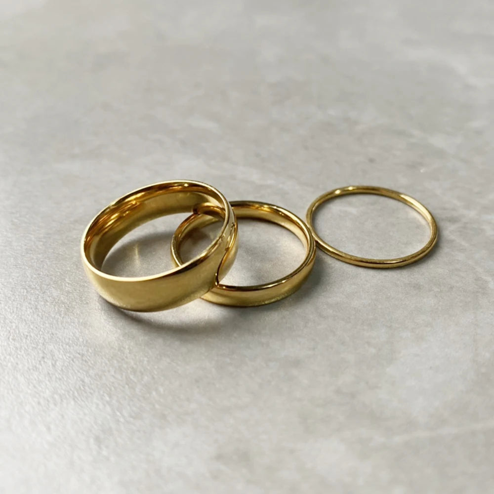 3 Pc Ring Set - Gold