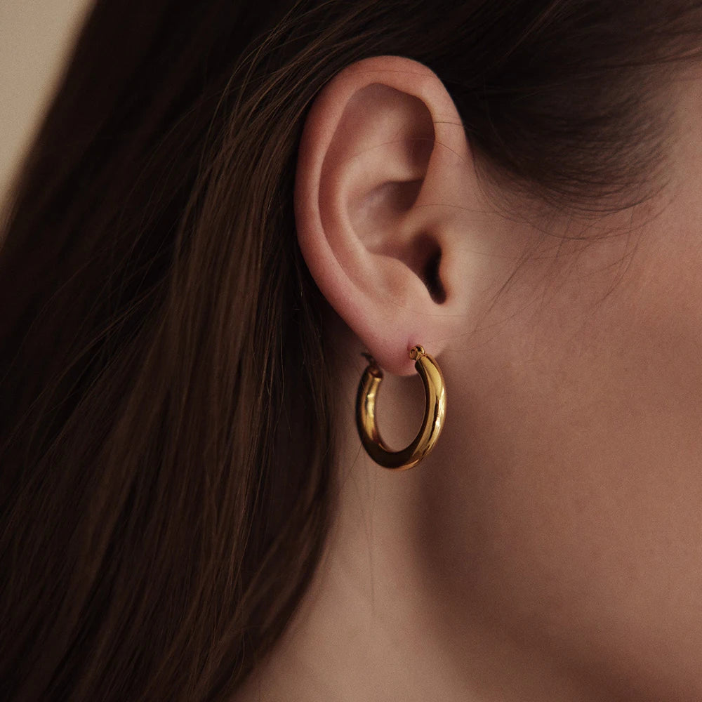 3Pc Hoop Earring Set - Gold