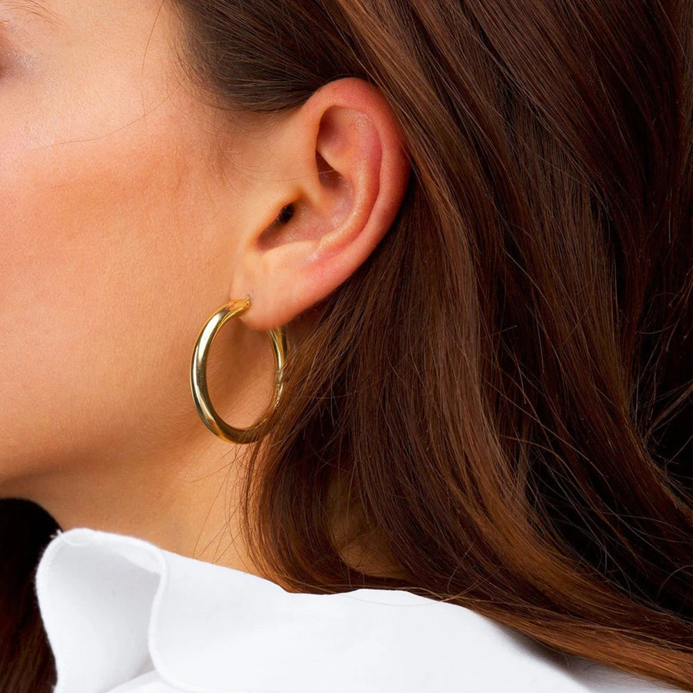 3Pc Hoop Earring Set - Gold