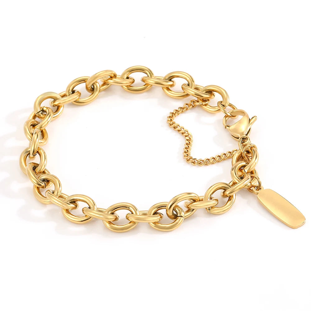 Homemade Chain Bracelet- Gold