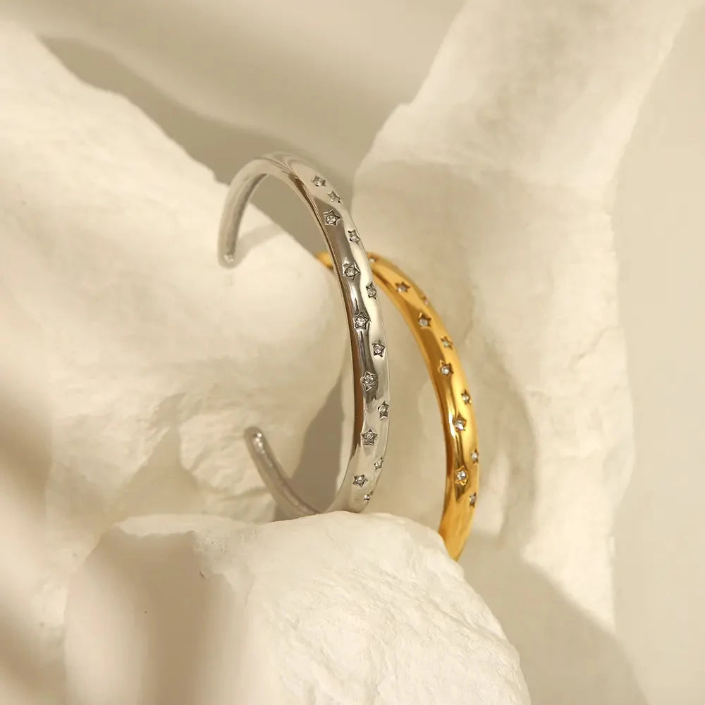 Titanium Cuff Bracelet - Gold