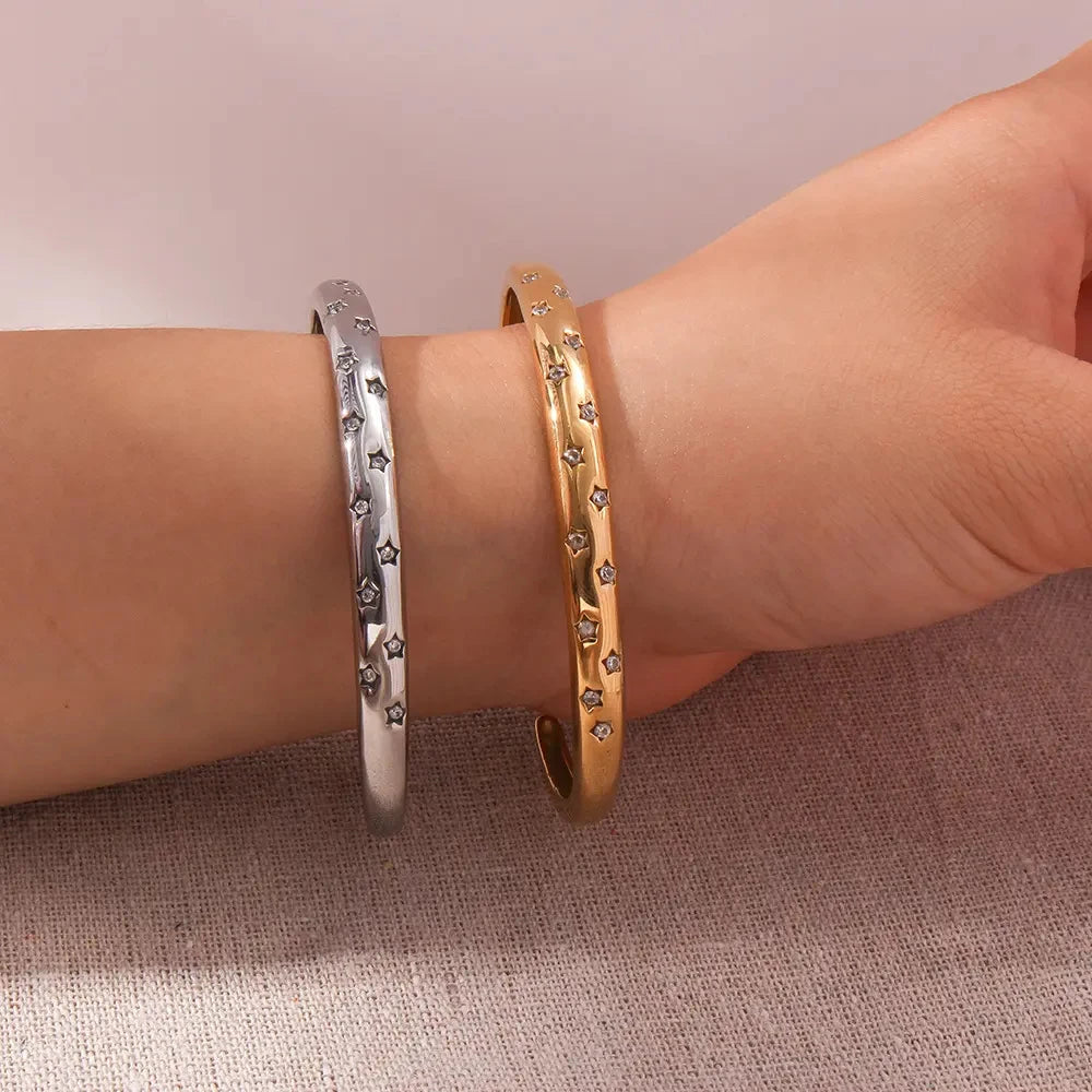 Titanium Cuff Bracelet - Gold